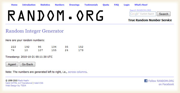 Resultados segundo sorteo Tarjetas lotería Dofus Sofa 2010